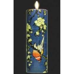 Bougie 14,5cm hokusai bullfinch and blossom Parastone -TC09HOK
