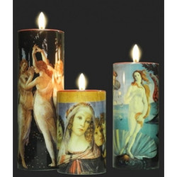 Bougie set 3 botticelli spring/venus/ madonna of the pomegranate Parastone -TS03BO