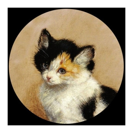 Animaux-Bois-Animaux-Bronzes.com propose Chat Presse Papier ronner knip kitten 3dMouseion -PRK1
