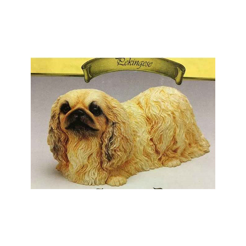 Animaux-Bois-Animaux-Bronzes propose Chien Pekinese figurine animaux LP9729