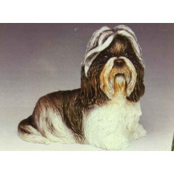 Animaux-Bois-Animaux-Bronzes propose Chien Shih tzu figurine animaux LP8194 (2)