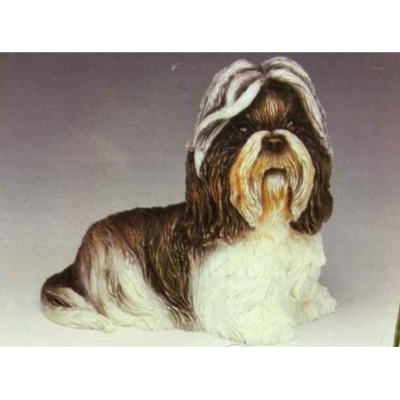 Animaux-Bois-Animaux-Bronzes propose Chien Shih tzu figurine animaux LP8194