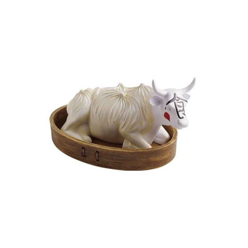 Animaux de la ferme Vache Steamed Dumpling Cow CowParade résine taille M