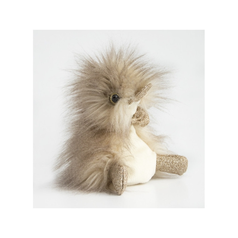 Peluche coin coin panache taupe - 18 cm -CC7036