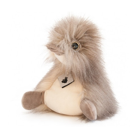 Animaux de la ferme Peluche coin coin panache taupe - 22 cm -HO2692