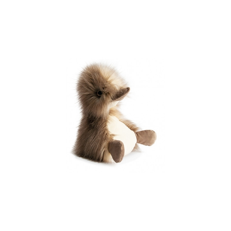 Peluche coin coin panache taupe - 30 cm -HO2466