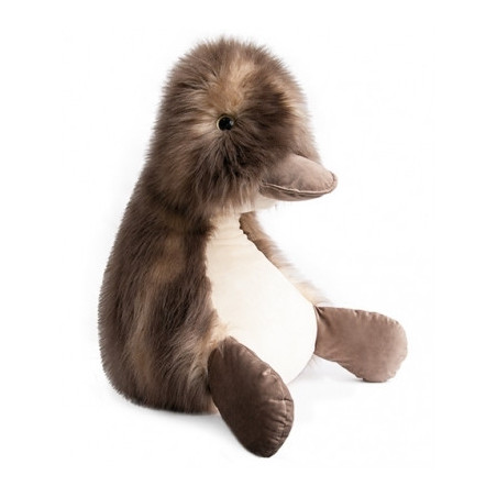 Peluche coin coin panache taupe - 70 cm -HO2468