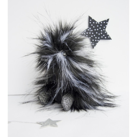 Peluche coin coin punkie black - 18 cm -CC7043