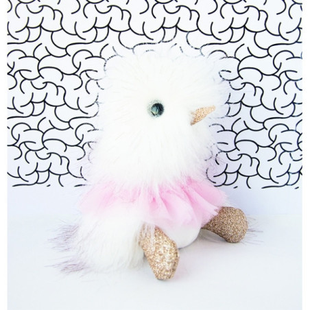 Peluche coin coin tutu - 18 cm -CC7022