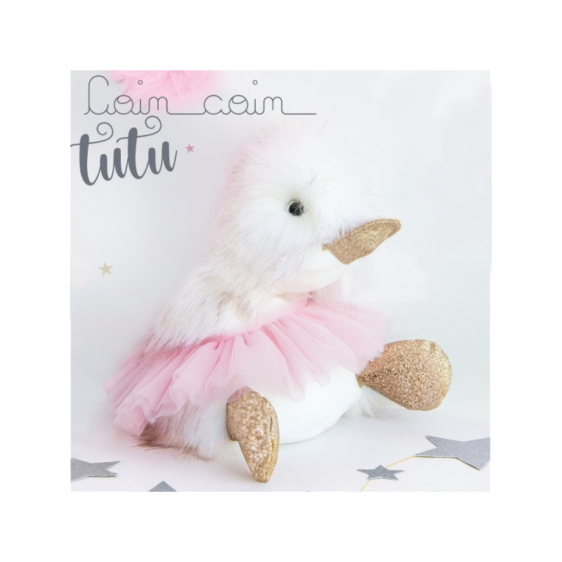 Peluche coin coin tutu - 30 cm -CC7023