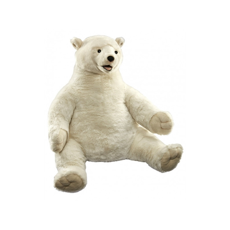 Animaux-Bois-Animaux-Bronzes propose Ours polaire 92cm peluche animalière -6743
