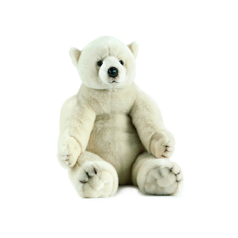 Anima - Peluche ours polaire assis 70 cm -1831