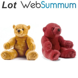 Animaux-Bois-Animaux-Bronzes propose Promotion Peluche Ourson peluche animalière -LWS-32