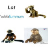 Animaux sauvage Lot 3 Peluches singe peluche animalière -LWS-141
