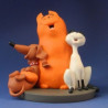 Animaux-Bois-Animaux-Bronzes.com propose Les Chats et le chien de jan, jans en de kinderen -JJ17