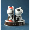 Animaux-Bois-Animaux-Bronzes.com propose Sel et poivre chien et Chat pirates de top choice -PTC107