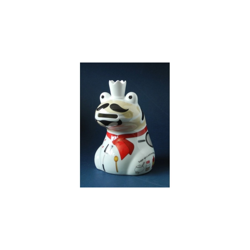 Animaux de la ferme Tirelire grenouille master chef de top choice -PTC101