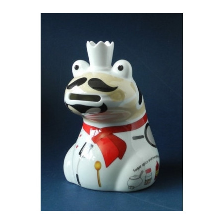 Animaux de la ferme Tirelire grenouille master chef de top choice -PTC101
