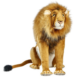 Félin Lion assis 94cmh peluche animalière -7285
