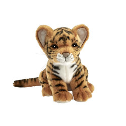 Félin Tigre brun bébé assis 18cmh (remplace 3421) peluche animalière -7280