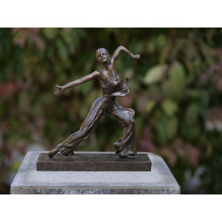 Décoration Statuette bronze personnage Statuette ballerine bronze -AN2397BRW-P22