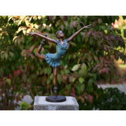 Décoration Statuette bronze personnage Statue bronze ballerine 57 cm -B94182