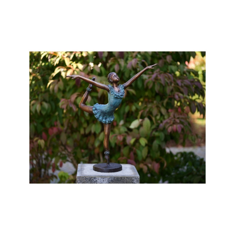 Décoration Statuette bronze personnage Statue bronze ballerine 57 cm -B94182
