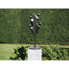 Décoration Statuette bronze personnage Statuette famille moderne de 4 h 65cm bronze -AN2755BR-BI