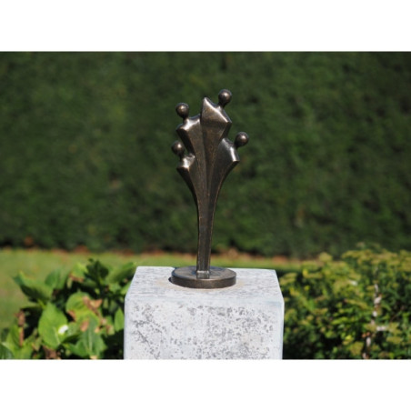 Décoration Statuette bronze personnage Statuette famille moderne de 4 h 33cm bronze -AN2756BR-BI