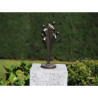 Décoration Statuette bronze personnage Statuette famille moderne de 4 h 33cm bronze -AN2756BR-BI