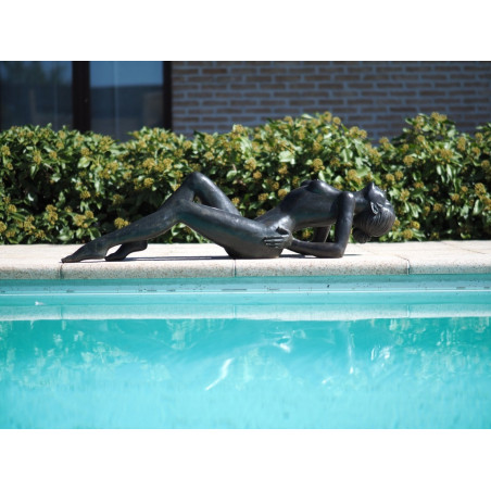 Décors Animaux en Bronze Statue bronze femme nue -B1373
