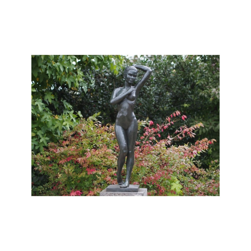 Statue bronze femme nue debout 120cm