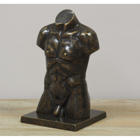 Décors Animaux en Bronze Statuette bronze petit torse d'homme cm