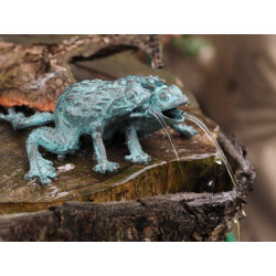 Décors Animaux en Bronze Statuette fontaine à 2 grenouilles bronze -AN13010BR-V-F