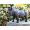 Décors Animaux en Bronze Statuette rhinocéros bronze -AN1352BR-B