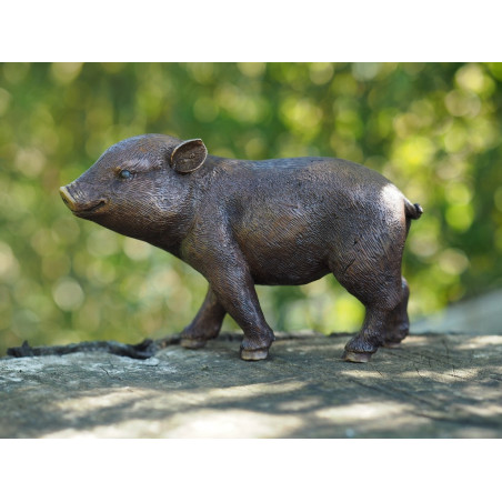 Décors Animaux en Bronze Statuette porcinet bronze -AN1377BR-B