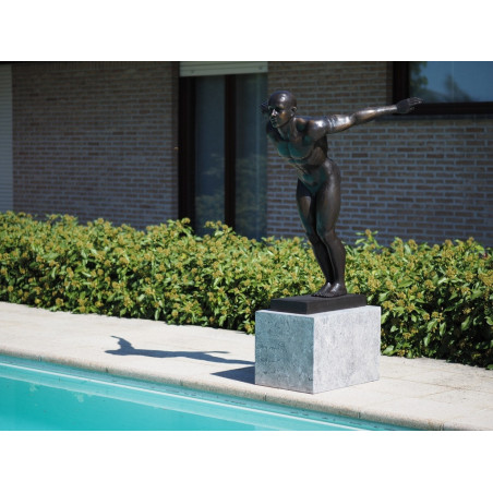 Décors Animaux en Bronze Statue bronze plongeur 'david -B1367