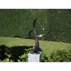 Décors Animaux en Bronze Cadran solaire moderne vague petit bronze -GA0387BR-BI-S