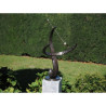 Décors Animaux en Bronze Cadran solaire moderne vague petit bronze -GA0387BR-BI-S