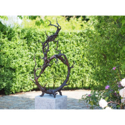 Décors Animaux en Bronze Statue bronze arbre moderne -B22084 (2)