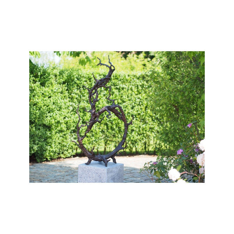 Statue bronze arbre moderne -B22084