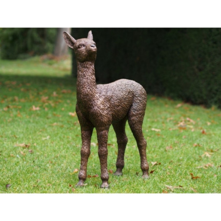 Statue bronze bébé alpaga 82cm