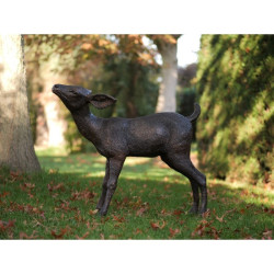 Décors Animaux en Bronze Statue bronze bébé cerf -B47236
