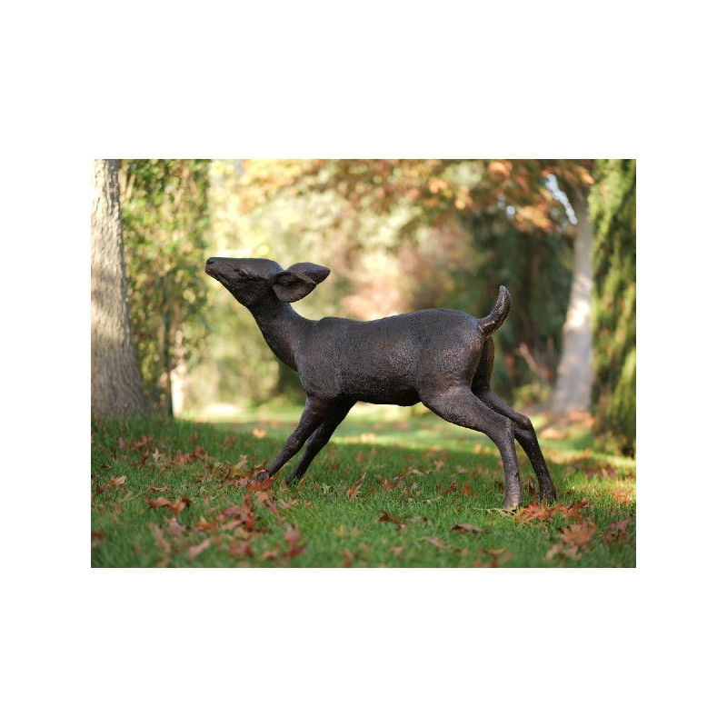 Décors Animaux en Bronze Statue bronze bébé cerf -B47238