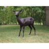 Statue bronze biche -B47234