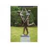 Décors Animaux en Bronze Statue bronze couple de danseurs modernes -B57354