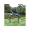 Décors Animaux en Bronze Statue bronze cranebird 1,52 m, -B571-1
