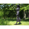 Statue bronze femme debout -B1311