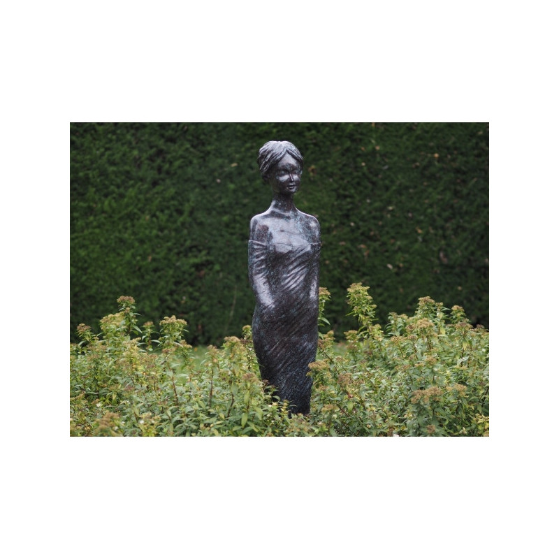 Statue bronze femme moderne -B47302