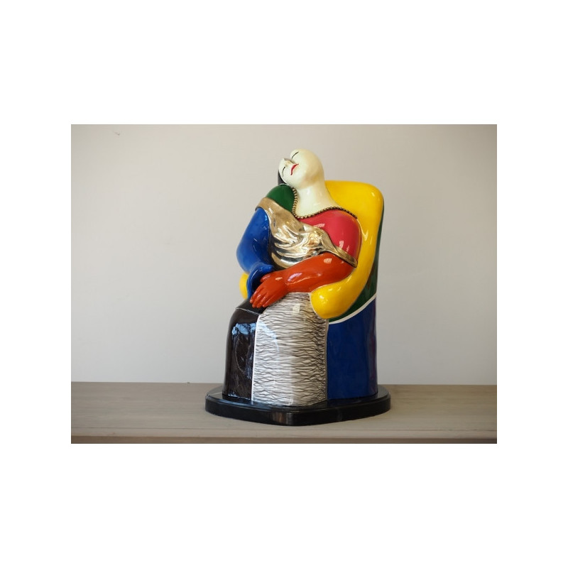 Décors Animaux en Bronze Statue bronze figure moderne colorée -B91206